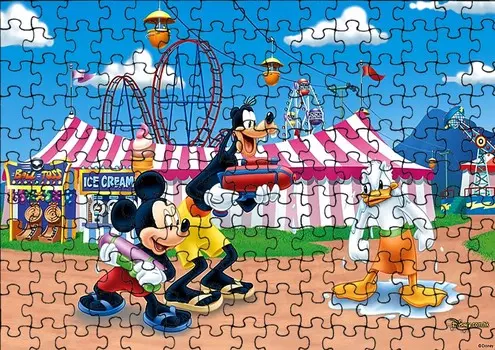 Пазл 35 деталей: Микки Маус + Сумка с принтом bez marki