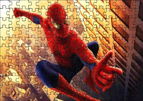 Пазл 35 деталей: Мстители Человек-Паук + Сумка с принтом bez marki