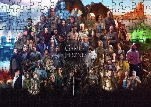 Пазл 35 шт: Игра престолов + Сумка с принтом bez marki