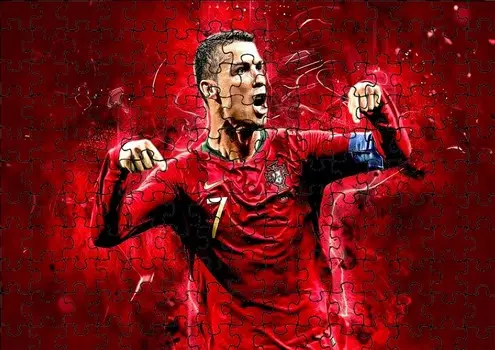 Пазл 70 деталей: Cr7 Роналду + Сумка с принтом bez marki