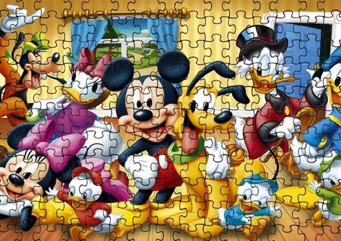 Пазл 70 деталей: Микки Маус + Сумка с принтом bez marki