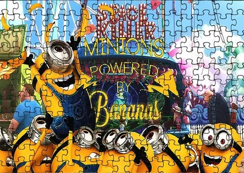 Пазл 70 деталей: Миньоны + Сумка с принтом bez marki