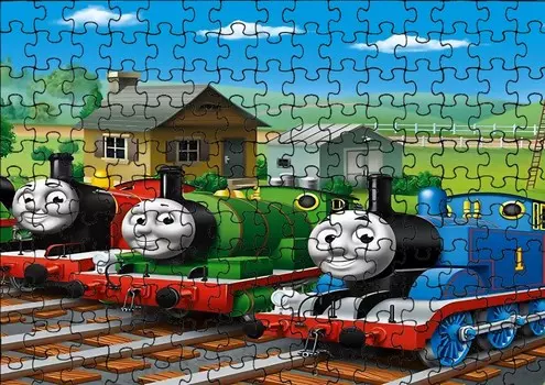 Пазл 70 деталей: Томас и друзья + Сумка с принтом bez marki