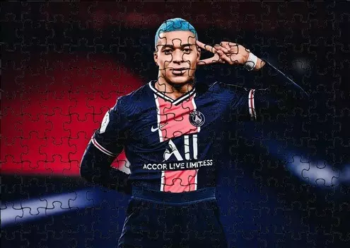 Пазл 70 шт: Килиан Мбапе + Сумка с принтом bez marki