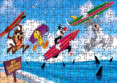 Пазл 70 шт: Лу-Ней Ту-Ннес + Сумка с принтом bez marki