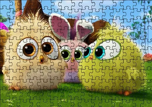 Пазл 96 деталей: Angry Birds + Сумка с принтом bez marki