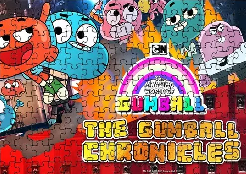 Пазл 96 деталей: Гамбол Дарвин + Сумка с принтом bez marki