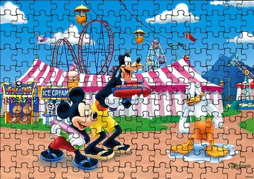 Пазл 96 деталей: Микки Маус + Сумка с принтом bez marki