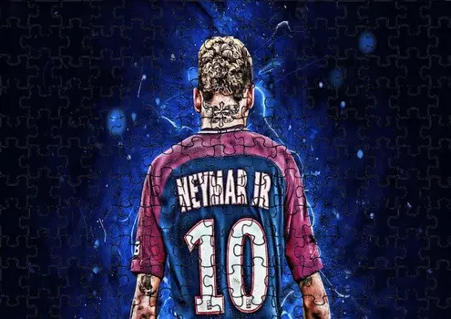 Пазл 96 деталей: ПСЖ Месси + Сумка с принтом bez marki