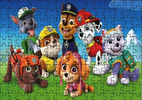 Пазл 96 деталей: Щенячий патруль + Сумка с принтом bez marki