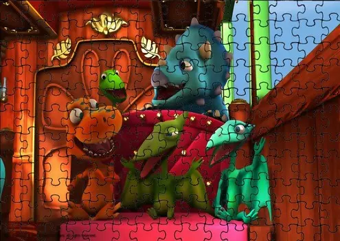 Пазл 96 деталей: Томас и друзья + Сумка с принтом bez marki