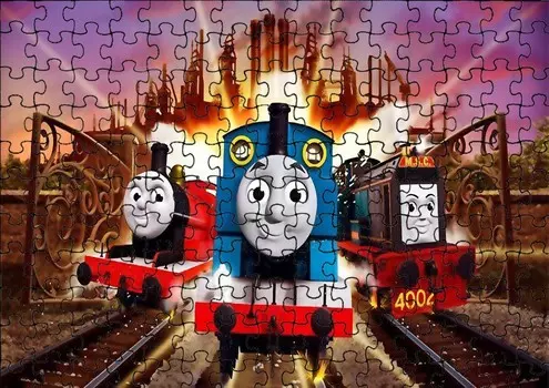 Пазл 96 деталей: Томас и друзья + Сумка с принтом bez marki