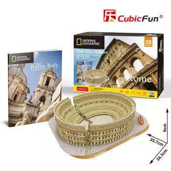 Пазл Cubic Fun, National Geographic, Колизей 3D