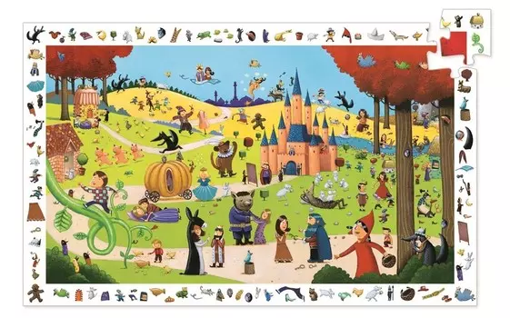 Пазл Djeco, Fairy Tale Land - Observation Puzzle, 54 шт.