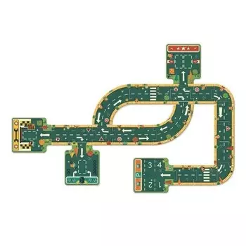 Пазл Djeco, картон Дороги, 21 шт.