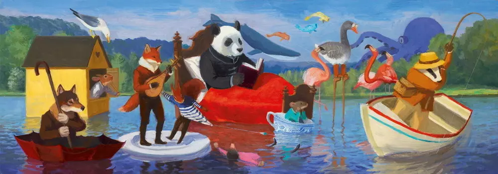 Пазл Djeco Summer Lake - Art Puzzle, 350 шт.