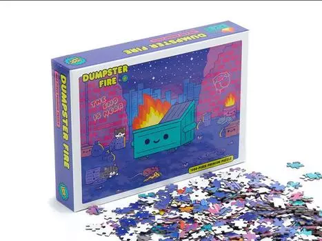 Пазл Dumpster Fire 1000-Piece Puzzle 100% Soft