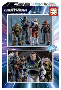 Пазл Educa, Disney, Базз Лайтер, 2х100 шт.