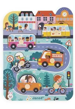 Пазл KNOP- IN DE STAD Janod, цвет multi coloured