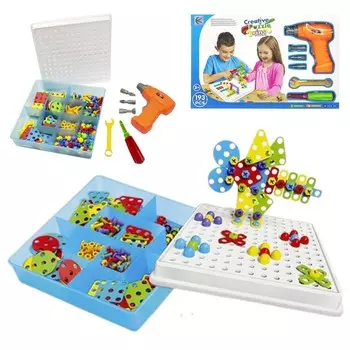 Пазл-конструктор в ящике для инструментов, 193 детали. Inna marka