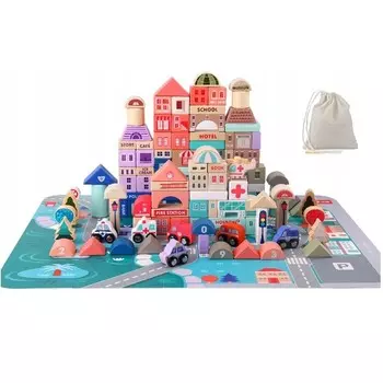 Пазл Mal Play Wooden City Blocks 115 деталей Inna marka