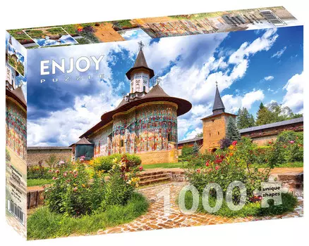 Пазл, Монастырь Сучевица, Сучавица, Румыния, 1000 шт. Enjoy