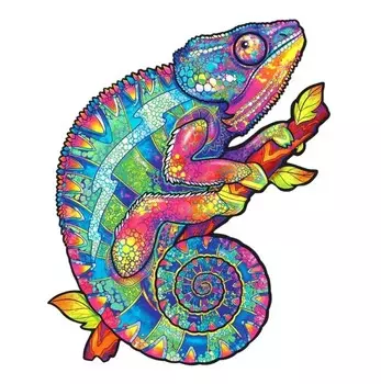 Пазл Радужный хамелеон 314 деталей Унидрагон UNIDRAGON