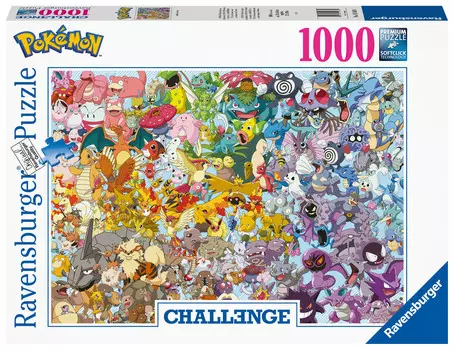 Пазл Ravensburger, 2D, Challenge, Pokemon, 1000 шт.