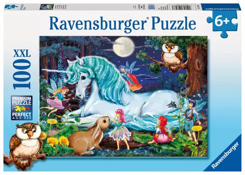 Пазл Ravensburger, 2D, XXL, В волшебном лесу, 100 шт.