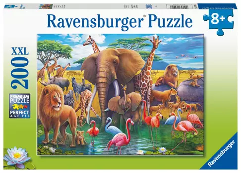 Пазл Ravensburger для детей XXL Дикие животные, 200 шт.
