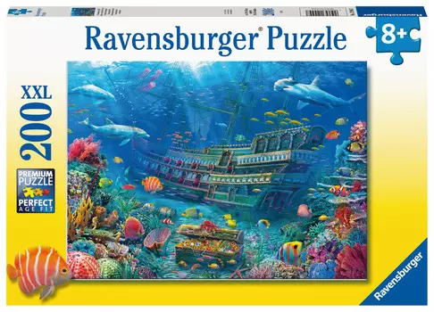 Пазл Ravensburger для детей XXL Затонувший корабль, 200 шт.