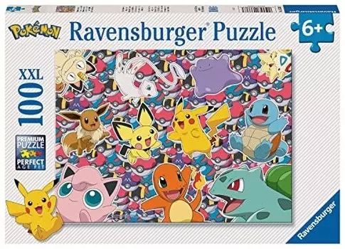 Пазл Ravensburger Pokemon для детей от 6 лет - XXL 100 деталей - Pikachu Toys