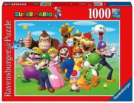 Пазл Ravensburger Super Mario Brothers Bros. из 1000 деталей для взрослых и детей от 12 лет и старше