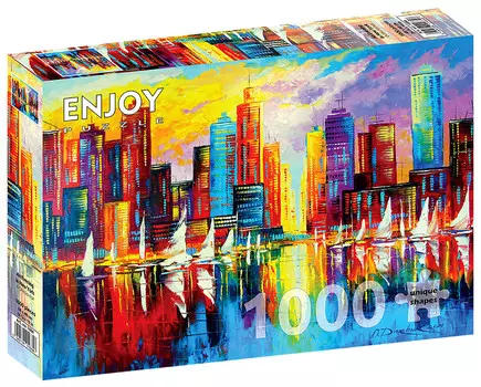 Пазл Вечер в Нью-Йорке, США, 1000 шт. Enjoy