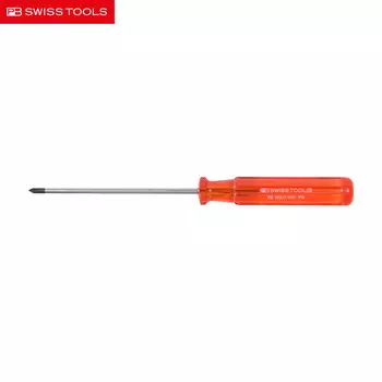PB SWISSTOOLS Швейцарская классическая крестовая отвертка PH0100 мм, прозрачная отвертка с жесткой ручкой PB 190,0-100