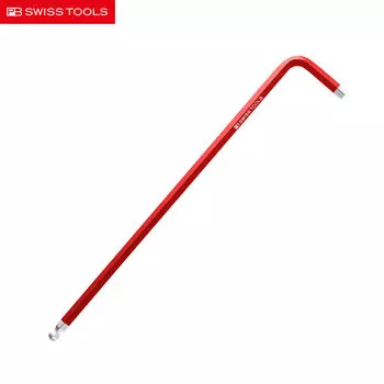 PB SWISSTOOLS Швейцарский цвет, дюймовая сферическая головка, внутренний шестигранник 1/8, темно-красный удлиненный шестигранный ключ PB 212Z.L 1/8 RR