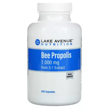 Пчелиный прополис, экстракт 5:1, эквивалент 1000 мг, 240 капсул, Lake Avenue Nutrition