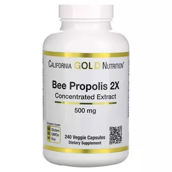 Пчелиный прополис | Прополис пчелиный 2X 500 мг, БАД, 240 капсул Inna Marka