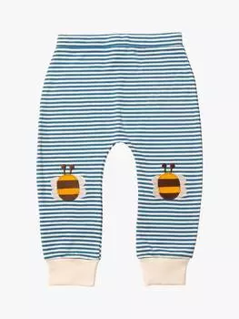 Пчелы патч бэй коленях полосатые брюки для бега Little Green Radicals, синий/разноцветный