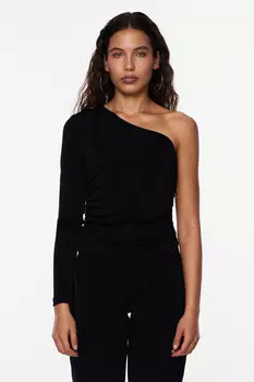 Pcjarssy Ls Топ на одно плечо D2D Pb PIECES, черный