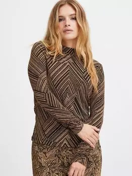 Пцкавила с длинным рукавом Pulz Jeans, золотой