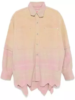 PDF рубашка в клетку, розовый