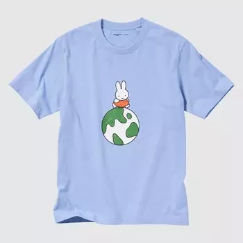 Peace For All Dick Bruna (Футболка с коротким рукавом и рисунком) Uniqlo, синий