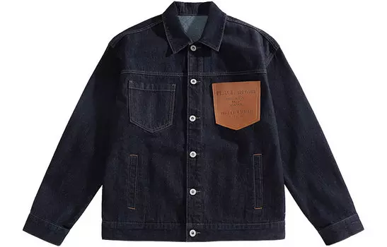 PEACEBIRD MEN PEACEBIRD МУЖСКАЯ Джинсовая куртка унисекс, Черный