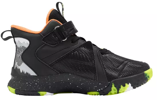 PEAK Kids Баскетбольная обувь Детская, Черный/Оранжевый