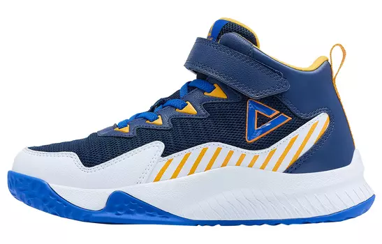 PEAK Kids Баскетбольная обувь Детская, Темно-синий оранжевый