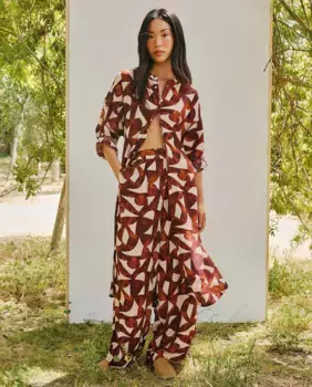 Печатное палаццо Sfera, красный