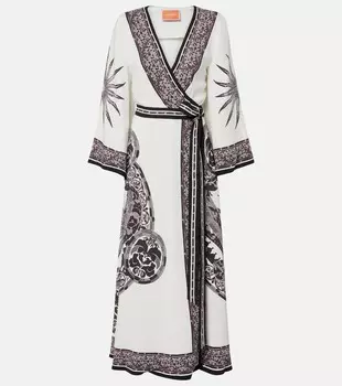 Печатное платье-халат La DoubleJ, Cobra Placee