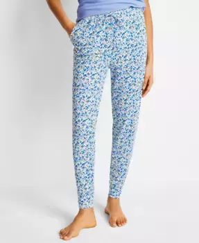 Печатные пижамные брюки Jogger XS-3X State of Day, зеленый