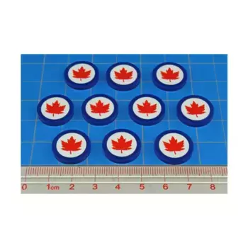 Печатные жетоны фракций времен Второй мировой войны премиум-класса — медальон Королевских ВВС Канады, Token Sets - WWII Factions & Flags